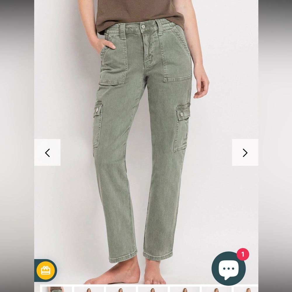 Green Cargo Pants by VERVET